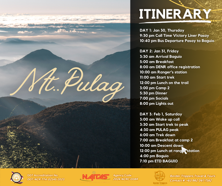 Mt. Pulag Hiking - Reservation Fee